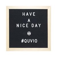 QUVIO Letterbord Zwart Met Houten Lijst