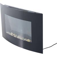 HOMCOM LED Elektrokamin mit Heizfunktion und Fernbedienungen schwarz 65 x 11,4 x 52 cm (LxBxH)   Elektrischer Kaminofen Wandkamin elektrisch LED