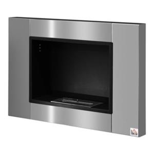 HOMCOM Ethanol-Kamin Kein Rauch, keine Asche, silber