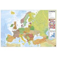 Grupo Erik Physical Political Map Of Europe Pt Poster 91,5x61cm