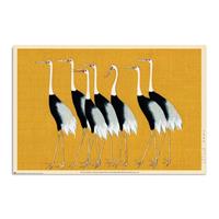 Grupo Erik Flock Of Beautiful Japanese Red Crown Crane By O Korin Poster 61x91,5cm