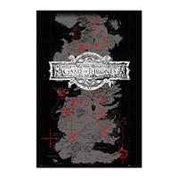 Grupo Erik Game Of Thrones Map Poster 61x91,5cm