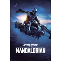 Grupo Erik Star Wars The Mandalorian Speeder Bike 2 Poster 61x91,5cm