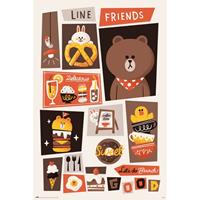 Grupo Erik Line Friends Lets Do Brunch Poster 61x91,5cm