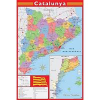 Grupo Erik Map Catalunya Poster 61x91,5cm
