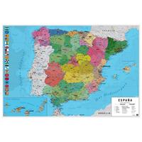 Grupo Erik Map Spain Physical Political Poster 91,5x61cm