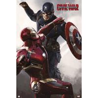 Grupo Erik Captain America Civil War Cap Vs Iron Man Poster 61x91,5cm