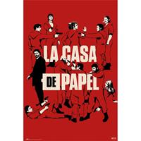 Grupo Erik Money Heist All Characters Poster 61x91,5cm