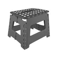 Opstapje / Caravantrapje Inklapbaar Grijs 30 cm.