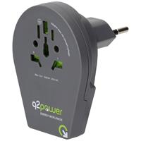 q2power Q2 Power q2-1-1.00210-TH Reiseadapter