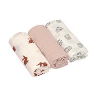 Laessig Little Forest Rabbit Swaddle 3 Stuks