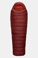 Rab Ascent 900 - Schlafsack - Herren Oxblood Red Long - linke Öffnung