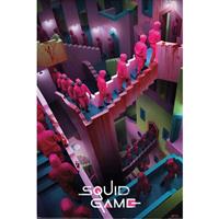 Pyramid Squid Game Crazy Stairs Poster 61x91,5cm