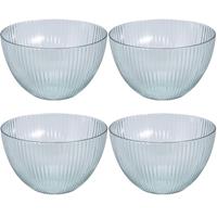 Shoppartners 4x Picknick/camping Servies Saladeschaaltjes Van Kunststof 21 Cm aladeschalen