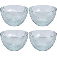 Shoppartners 4x Picknick/camping Servies Saladeschaaltjes Van Kunststof 21 Cm aladeschalen