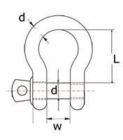 Dulimex HARPSLUITING 6MM VERZINKT 2ST.