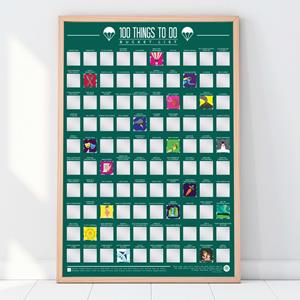 generiek Gift Republic Scratch Poster - 100 Dingen om te doen