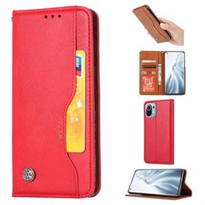 Card Set Series Xiaomi Mi 11 Wallet Case - Rood