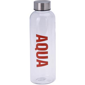 Bidon drinkfles/waterfles rood 500 ml met schroefdop -