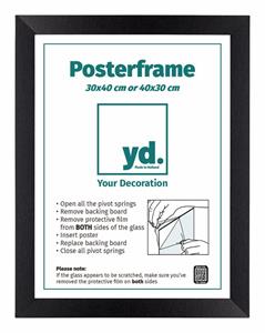 Your Decoration Posterlijst 30x40cm Zwart Mat MDF