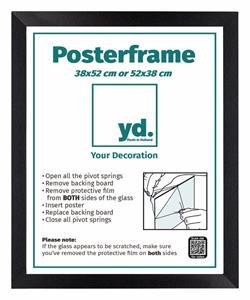 Your Decoration Posterlijst 38x52cm Zwart Mat MDF