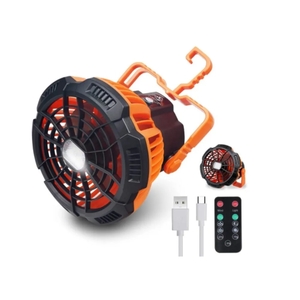 Benson Ventilator Met LED Lamp Oplaadbaar - 2 in 1