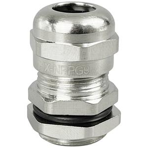 TRU Components TC-10302872 Wartel PG9 Messing (vernikkeld) 1 stuk(s)