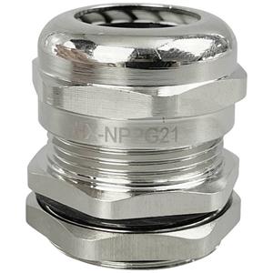 TRU Components TC-10302888 Wartel PG21 Messing (vernikkeld) 1 stuk(s)