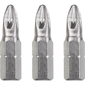 Schroefbit pozidrive Nr. 1 25 mm 1/4 inch 3 stuks kaart - Eurofix