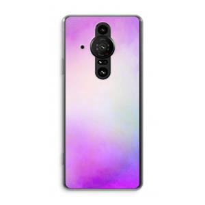 CaseCompany Clouds pastel: Sony Xperia Pro-I Transparant Hoesje