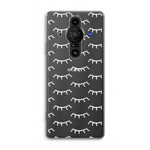 CaseCompany Wimpers: Sony Xperia Pro-I Transparant Hoesje