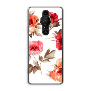 CaseCompany Roosjes: Sony Xperia Pro-I Transparant Hoesje
