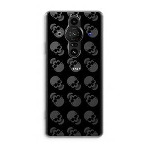 CaseCompany Musketon Skulls: Sony Xperia Pro-I Transparant Hoesje