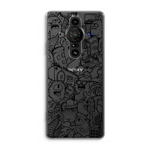 CaseCompany Vexx Black City : Sony Xperia Pro-I Transparant Hoesje