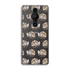 CaseCompany Slapende poes: Sony Xperia Pro-I Transparant Hoesje