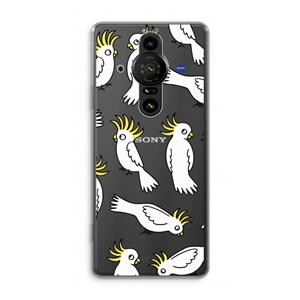 CaseCompany Papegaai: Sony Xperia Pro-I Transparant Hoesje