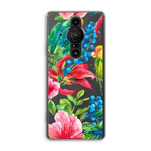 CaseCompany Papegaaien: Sony Xperia Pro-I Transparant Hoesje
