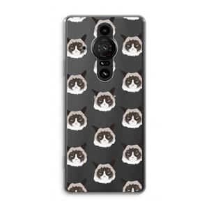 CaseCompany It's a Purrr Case: Sony Xperia Pro-I Transparant Hoesje