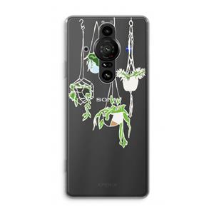 CaseCompany Hang In There: Sony Xperia Pro-I Transparant Hoesje