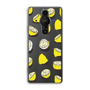 CaseCompany When Life Gives You Lemons...: Sony Xperia Pro-I Transparant Hoesje