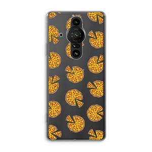 CaseCompany You Had Me At Pizza: Sony Xperia Pro-I Transparant Hoesje