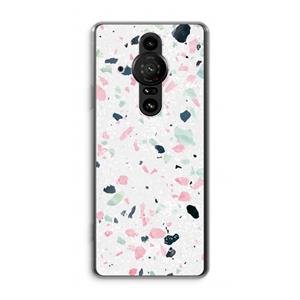 CaseCompany Terrazzo N°3: Sony Xperia Pro-I Transparant Hoesje