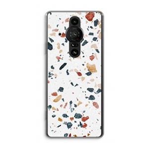CaseCompany Terrazzo N°4: Sony Xperia Pro-I Transparant Hoesje