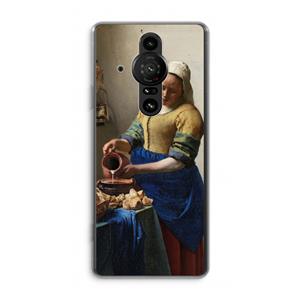 CaseCompany The Milkmaid: Sony Xperia Pro-I Transparant Hoesje