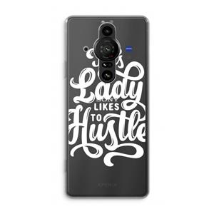 CaseCompany Hustle Lady: Sony Xperia Pro-I Transparant Hoesje