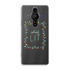 CaseCompany It's Lit: Sony Xperia Pro-I Transparant Hoesje