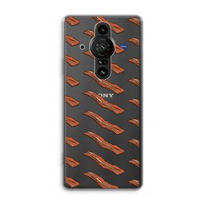 CaseCompany Bacon to my eggs #2: Sony Xperia Pro-I Transparant Hoesje