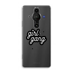 CaseCompany Girl Gang: Sony Xperia Pro-I Transparant Hoesje