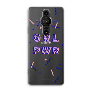 CaseCompany GRL PWR: Sony Xperia Pro-I Transparant Hoesje