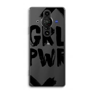 CaseCompany Girl Power #2: Sony Xperia Pro-I Transparant Hoesje